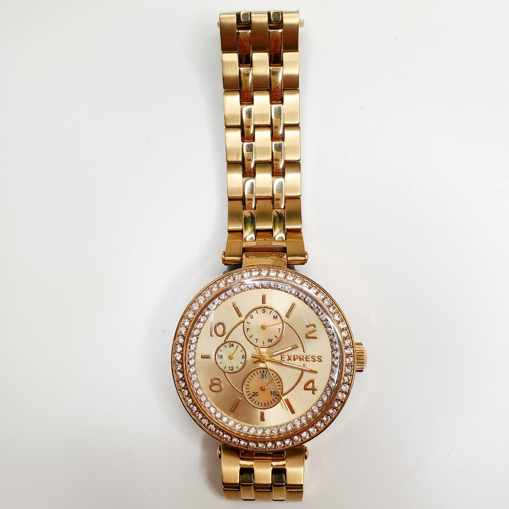 Express Quartz Watch With Rhinestones⌚ - Picture 5 of 5